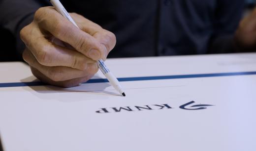 Ondertekening Mitz KNMP